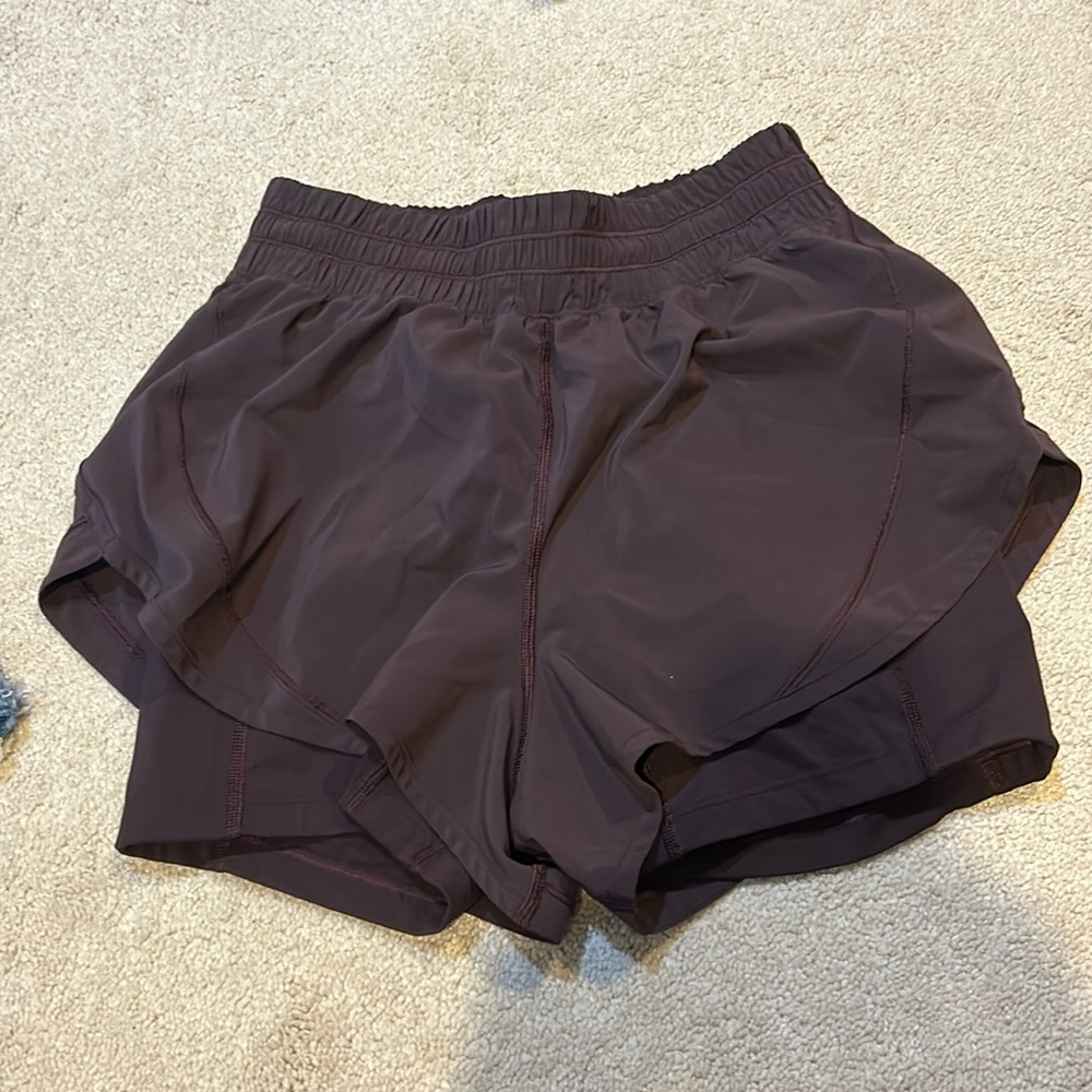Lululemon shorts- size 6- dark purple/maroon